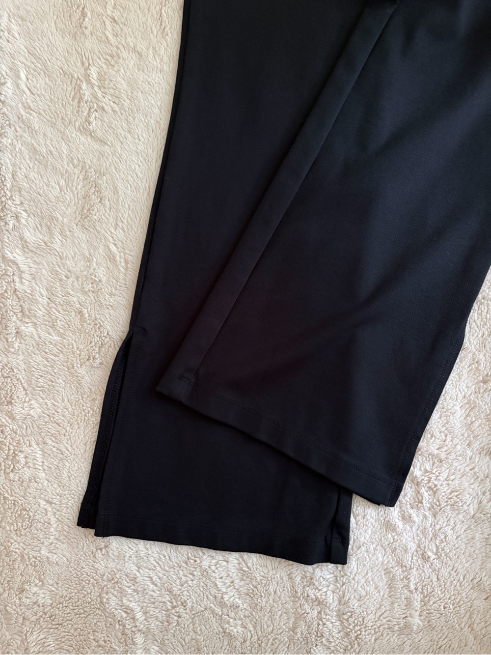 Maeve Anthropologie Eve Flare Ponte Pants Black Pull-On Pockets Medium - Picture 3 of 6